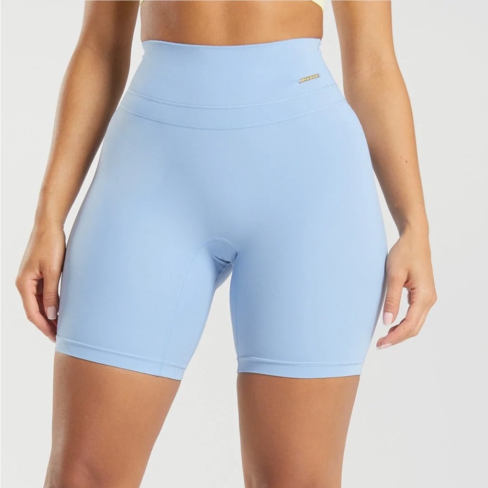 gymshark x whitney simmons cycling shorts goal blue